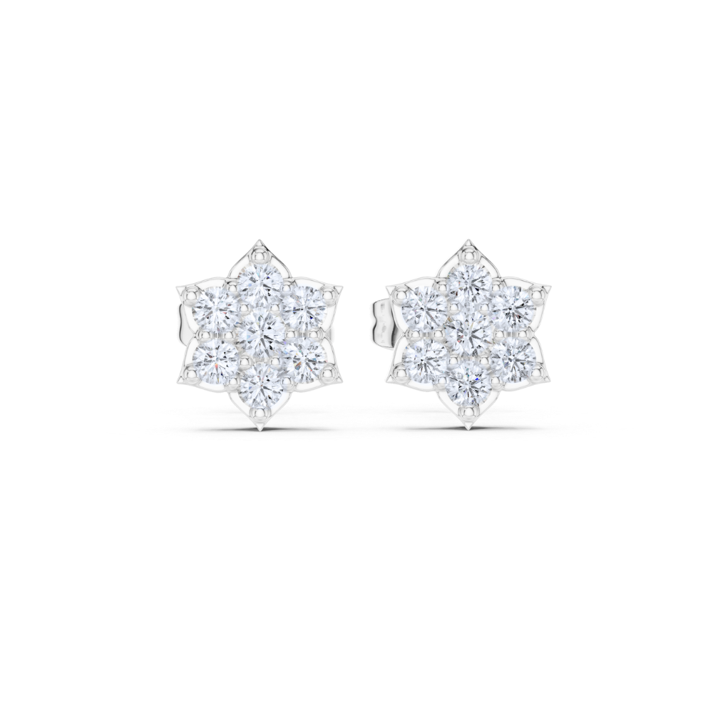 Celeste Diamond Bloom Studs