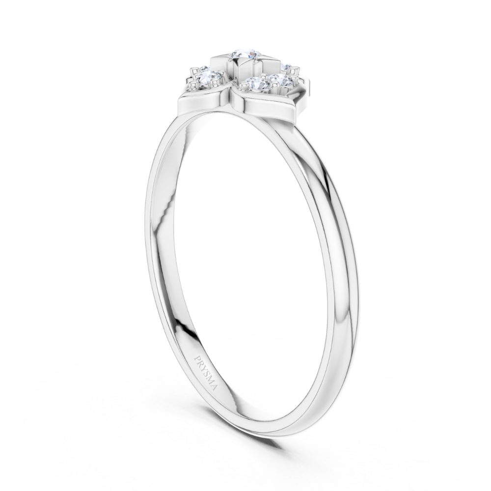 Petal Prism Diamond Ring