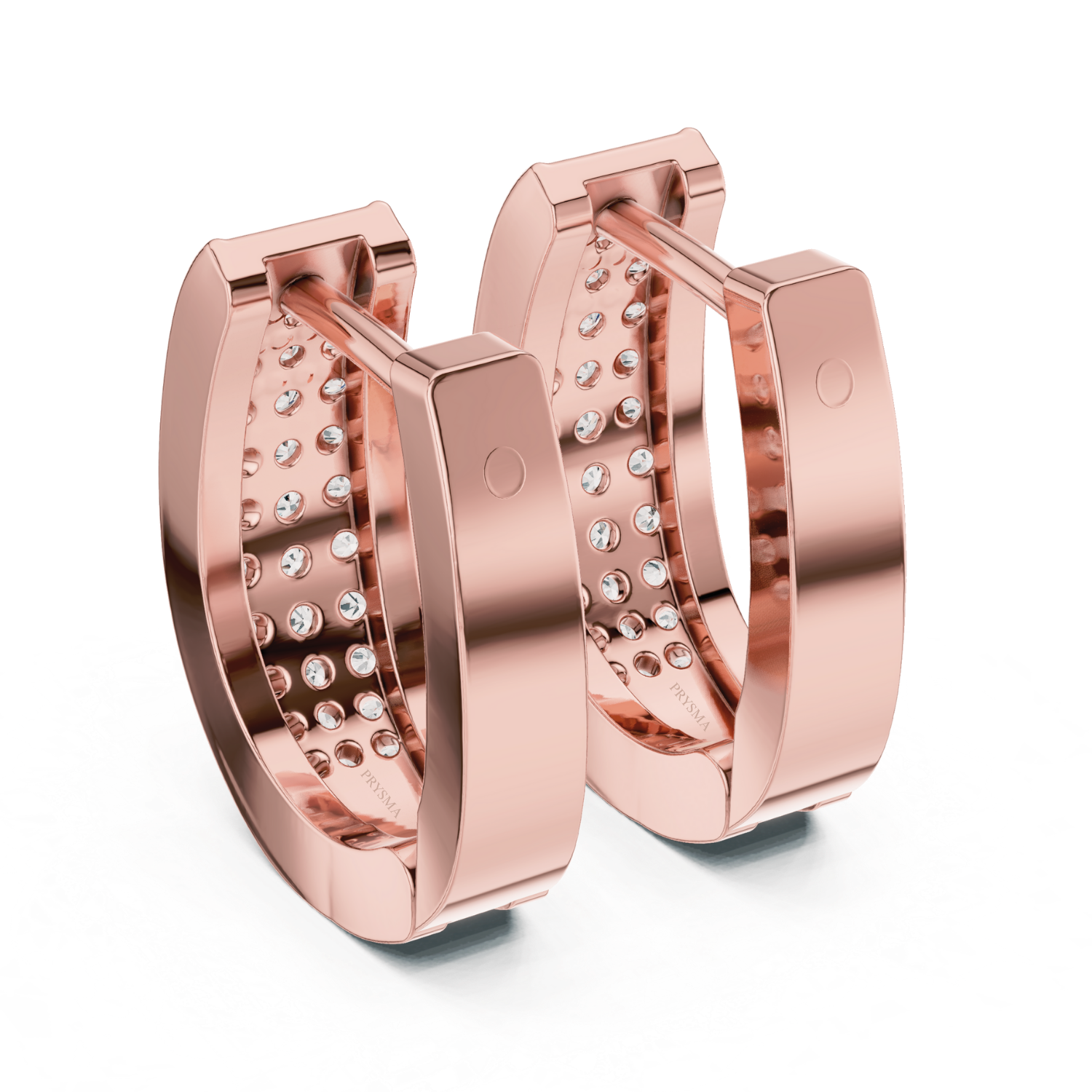 Lustrous Pave Diamond Hoop Earrings