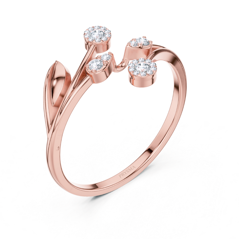 Sparkling Vine Wrap Ring