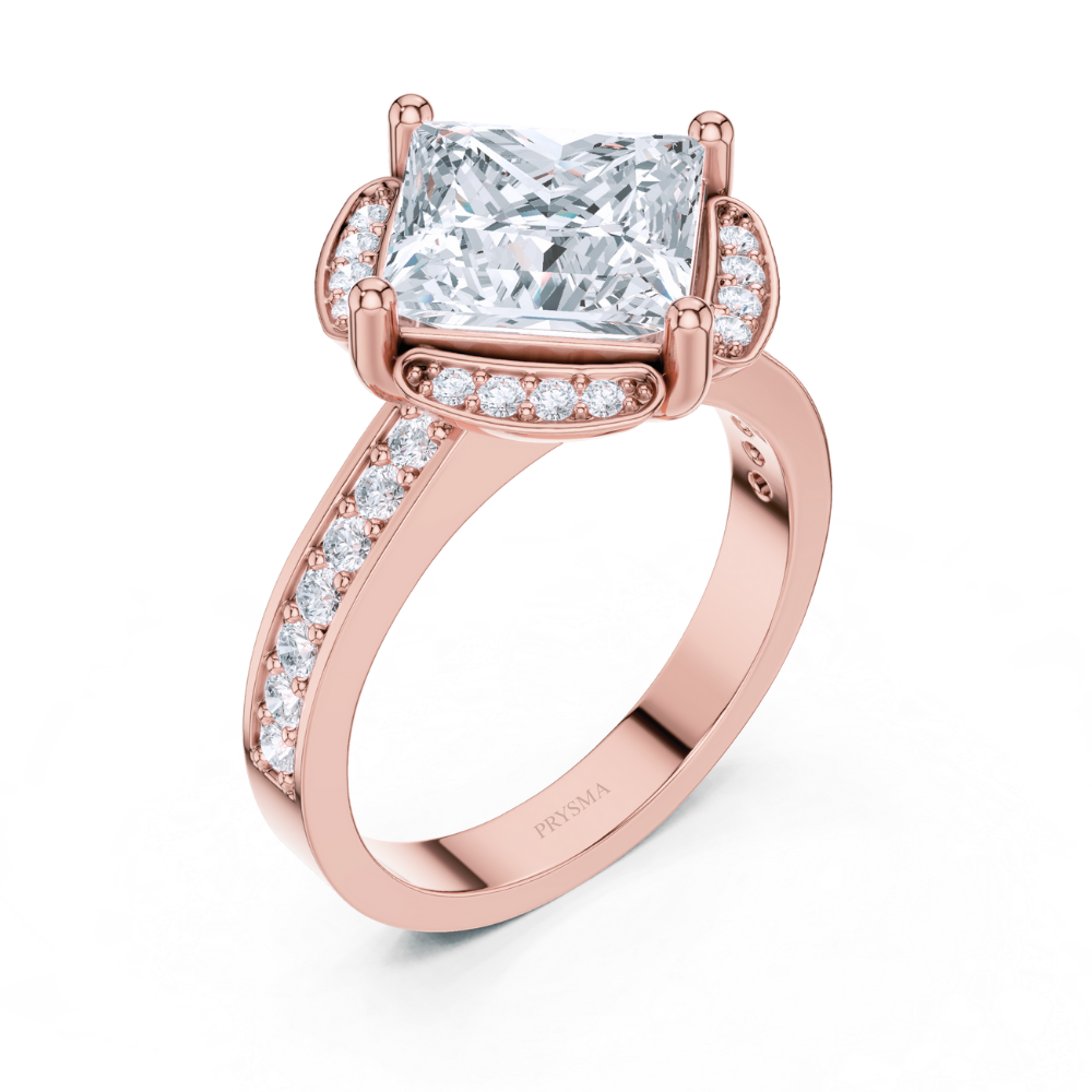 Regal Radiance Princess-Cut Ring