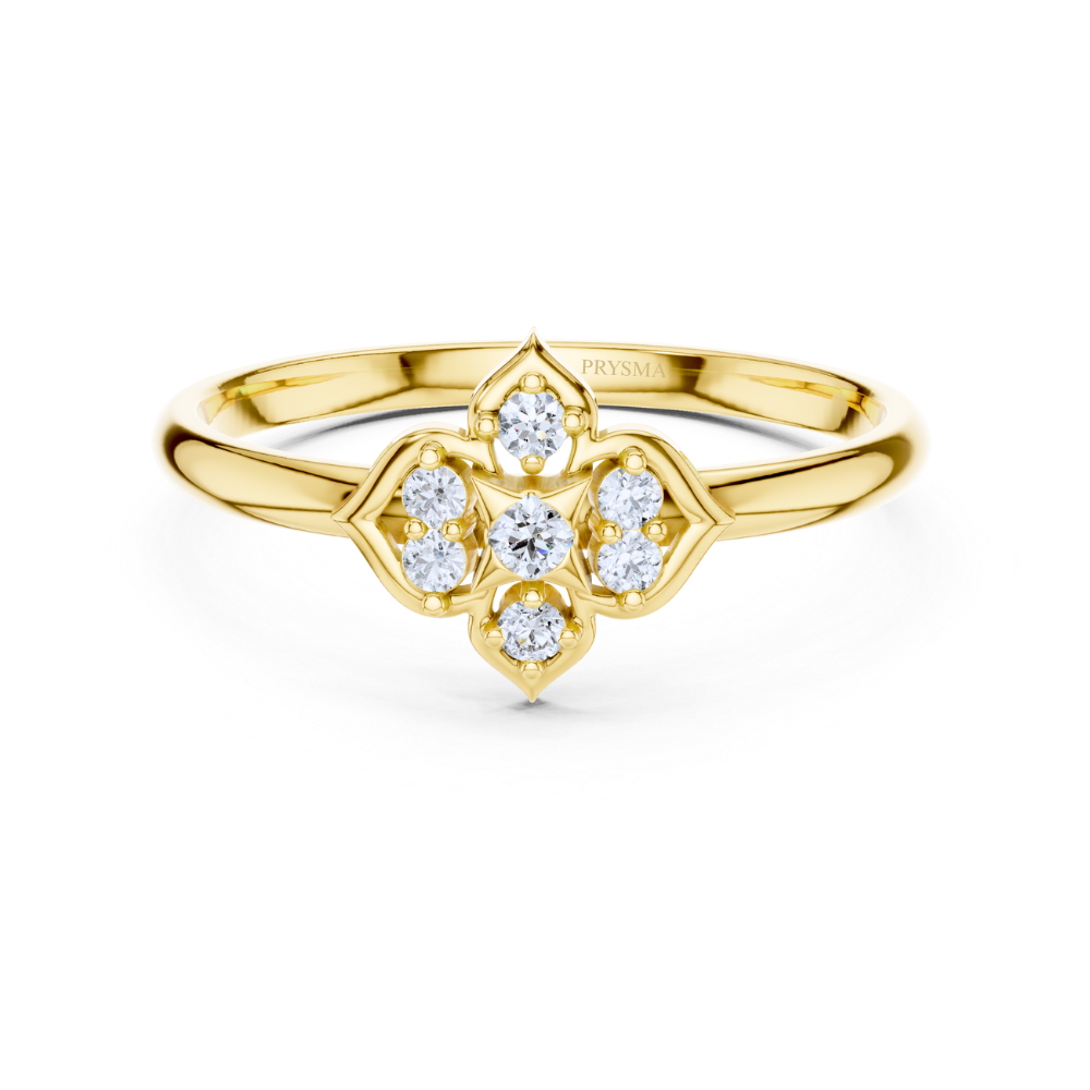 Petal Prism Diamond Ring
