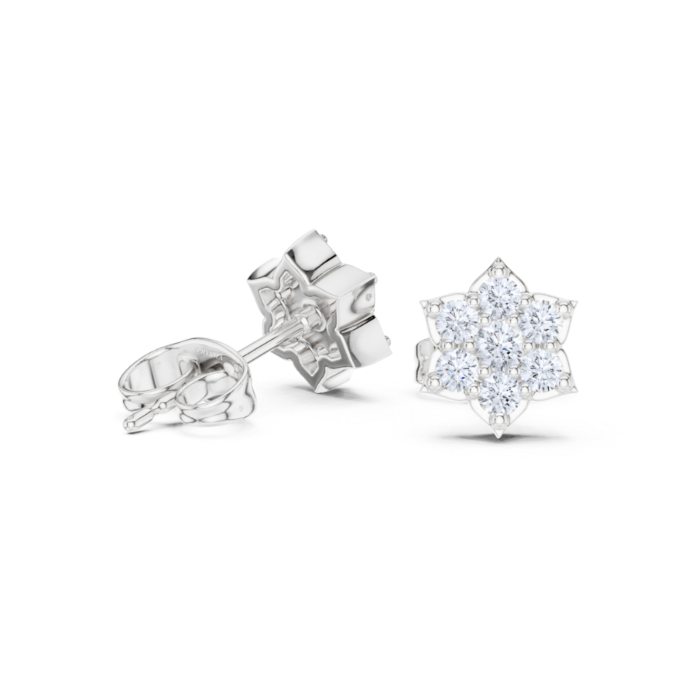 Celeste Diamond Bloom Studs