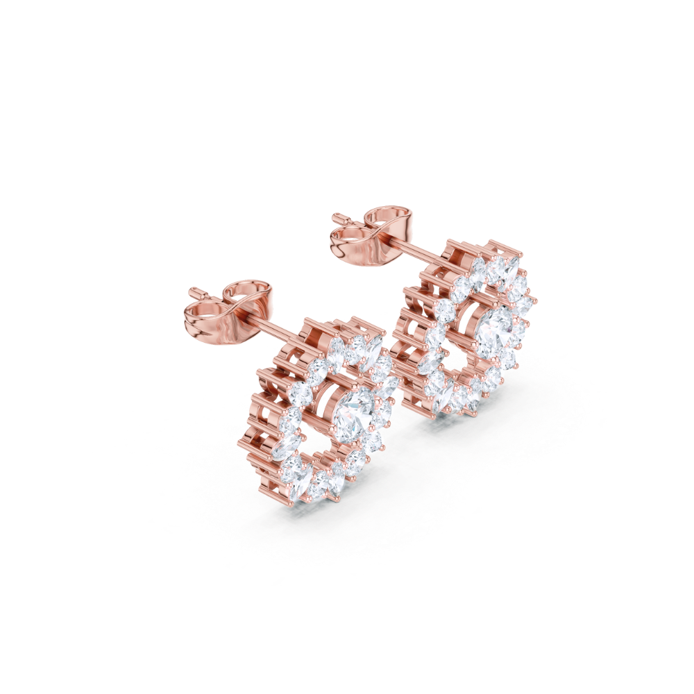 Eternal Radiance Diamond Halo Studs