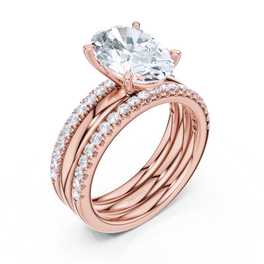 Eternal Oval Elegance Bridal Ring