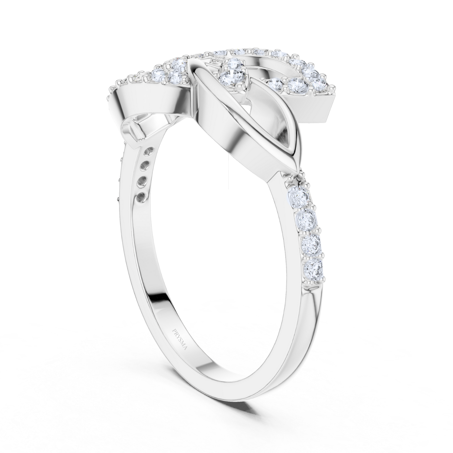 Twisted Harmony Diamond Ring