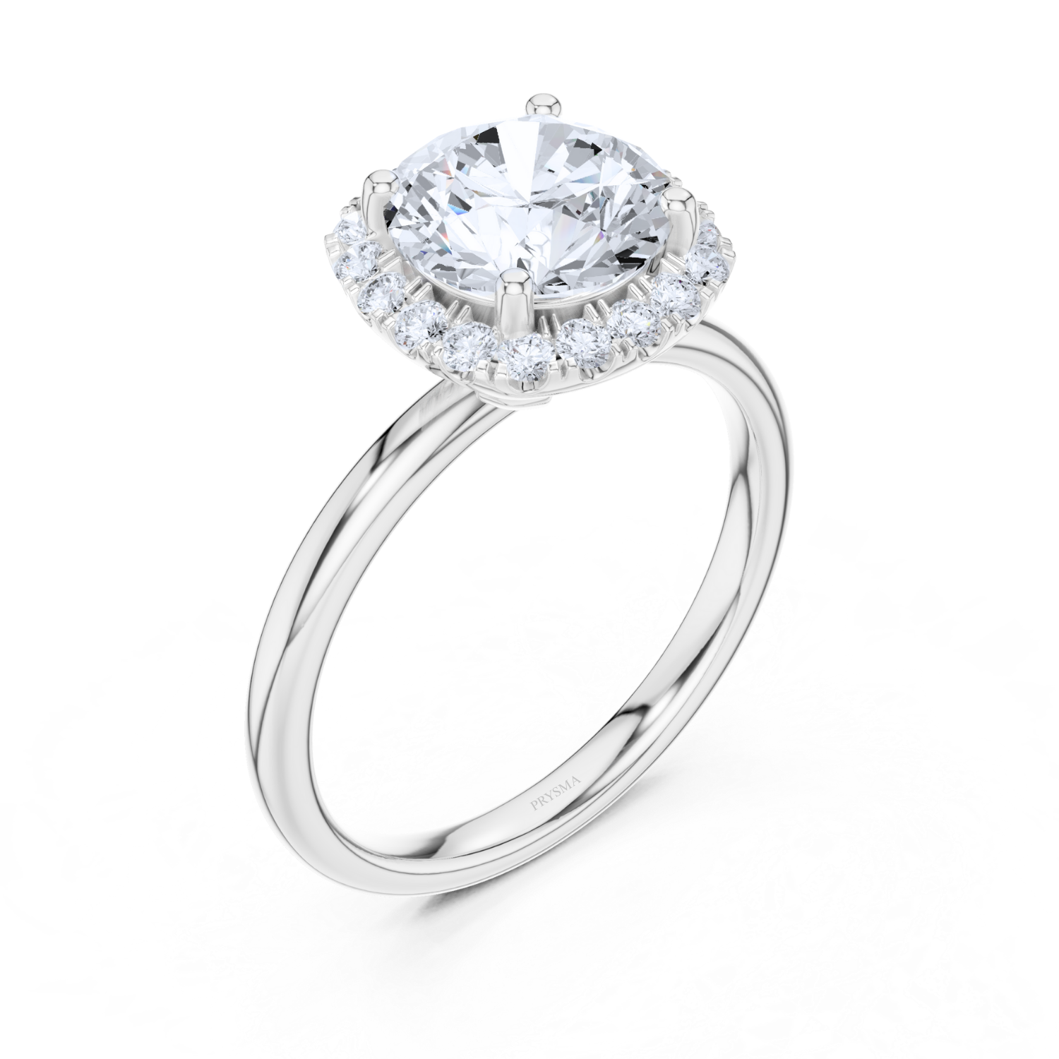 Classic Halo Diamond Ring