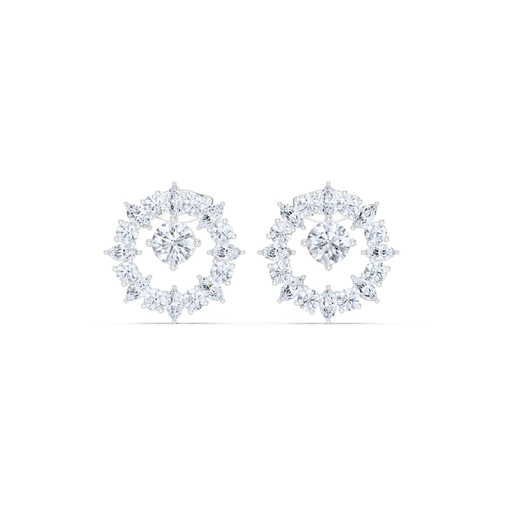 Eternal Radiance Diamond Halo Studs