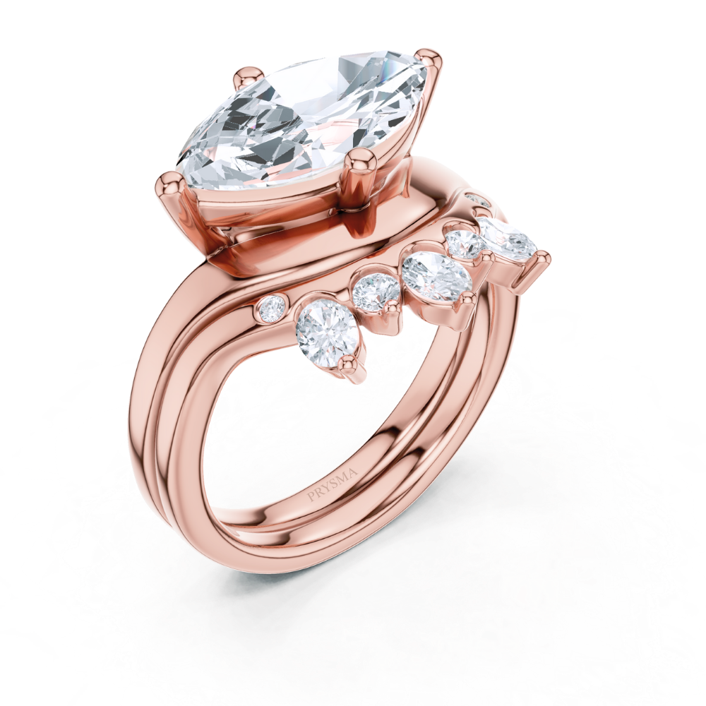 Aurora Crown Duet Ring