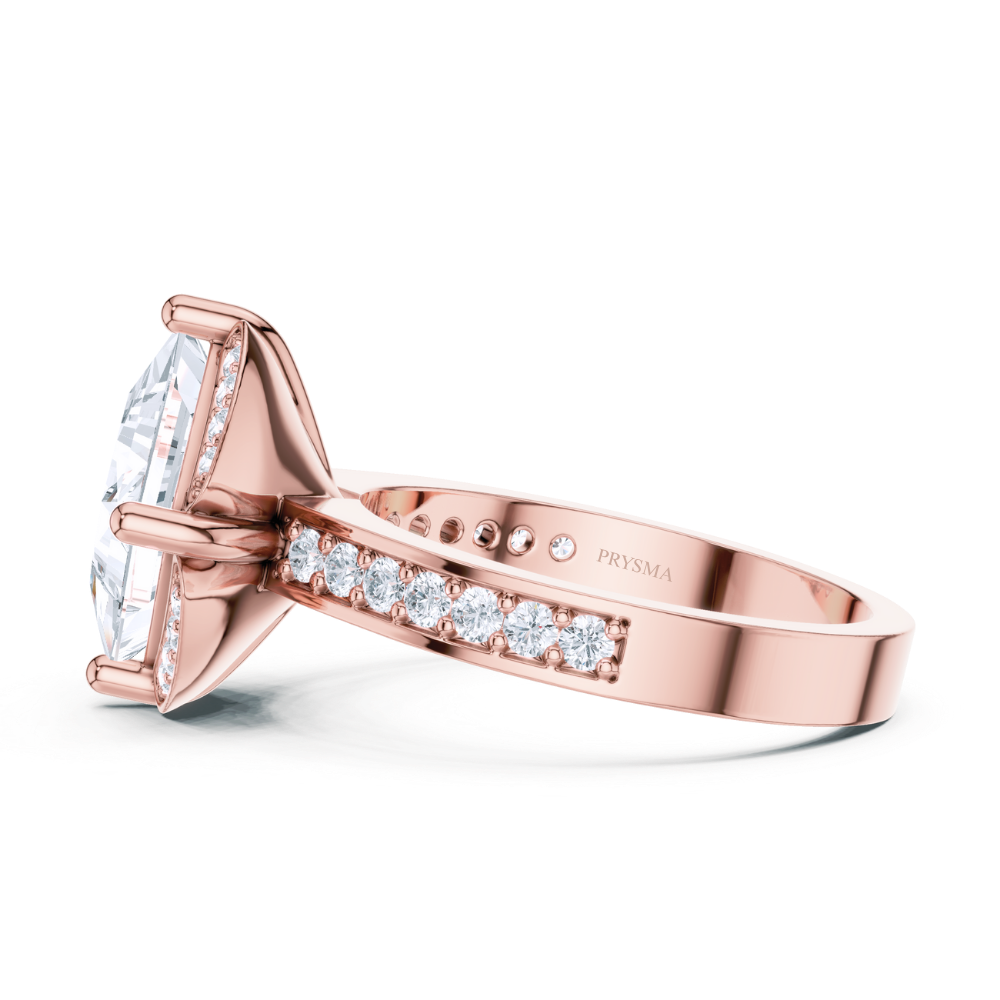 Regal Radiance Princess-Cut Ring