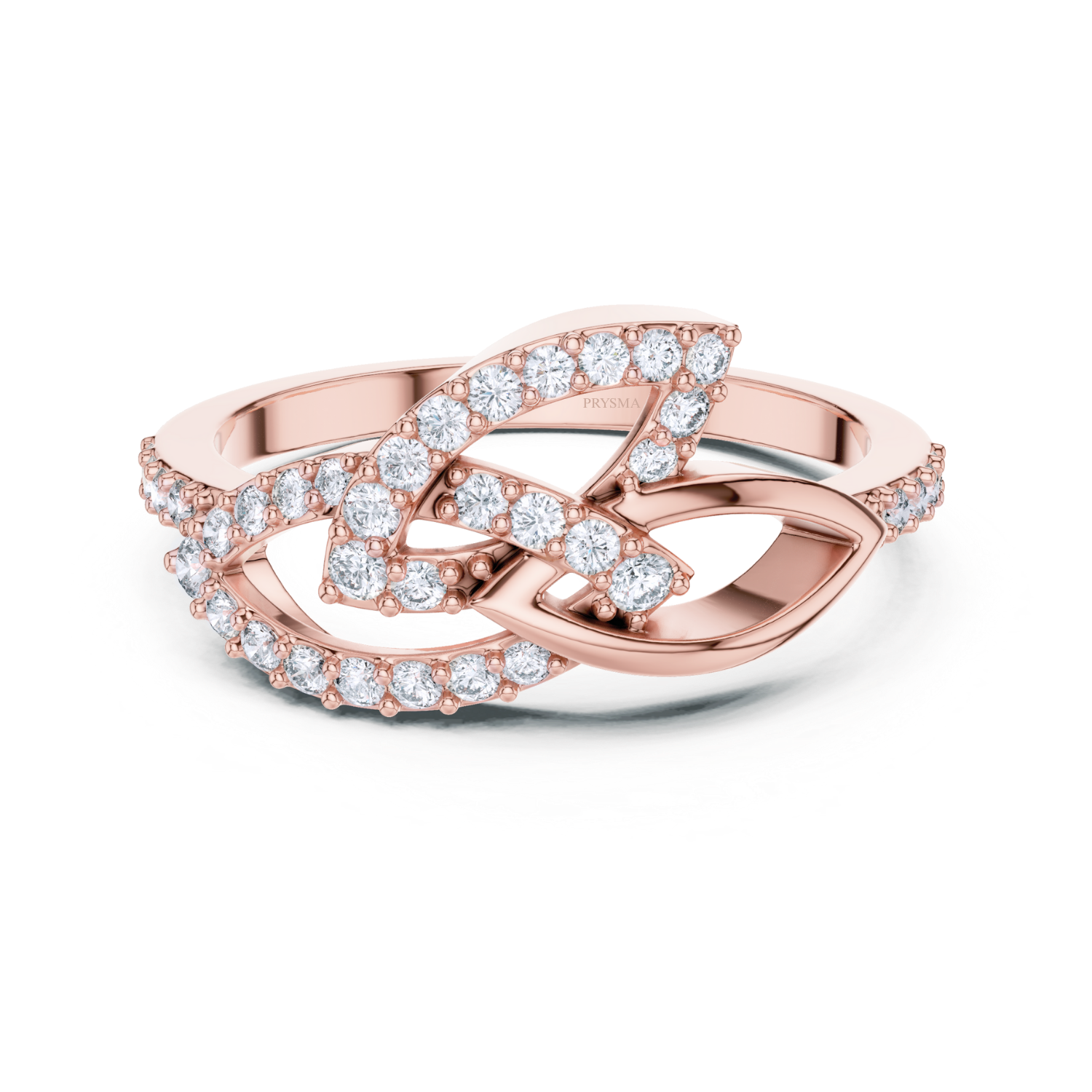 Twisted Harmony Diamond Ring