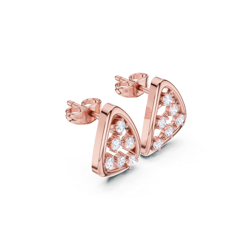 Radiant Geo Diamond Studs