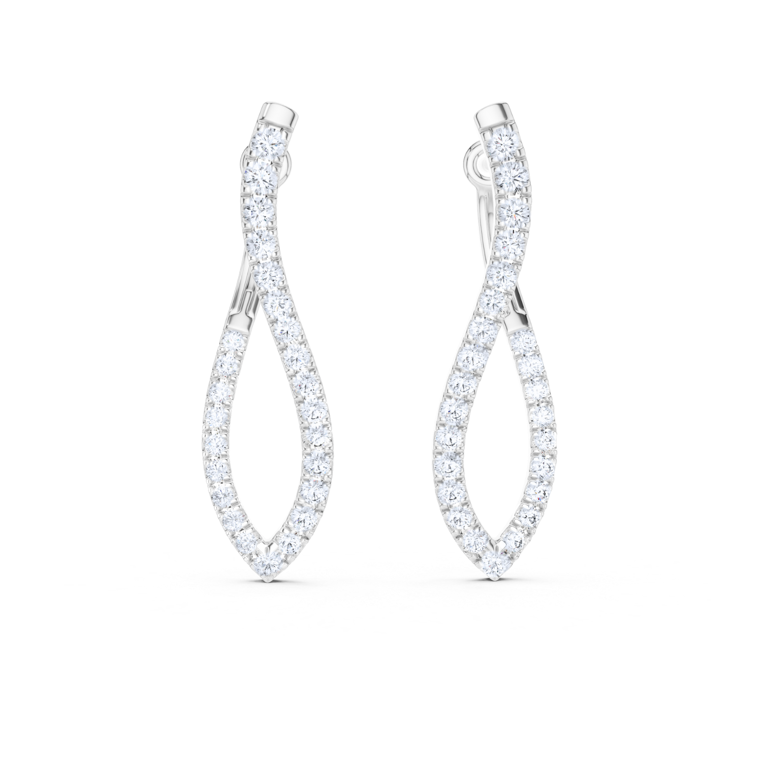 Twisted Elegance Diamond Earrings