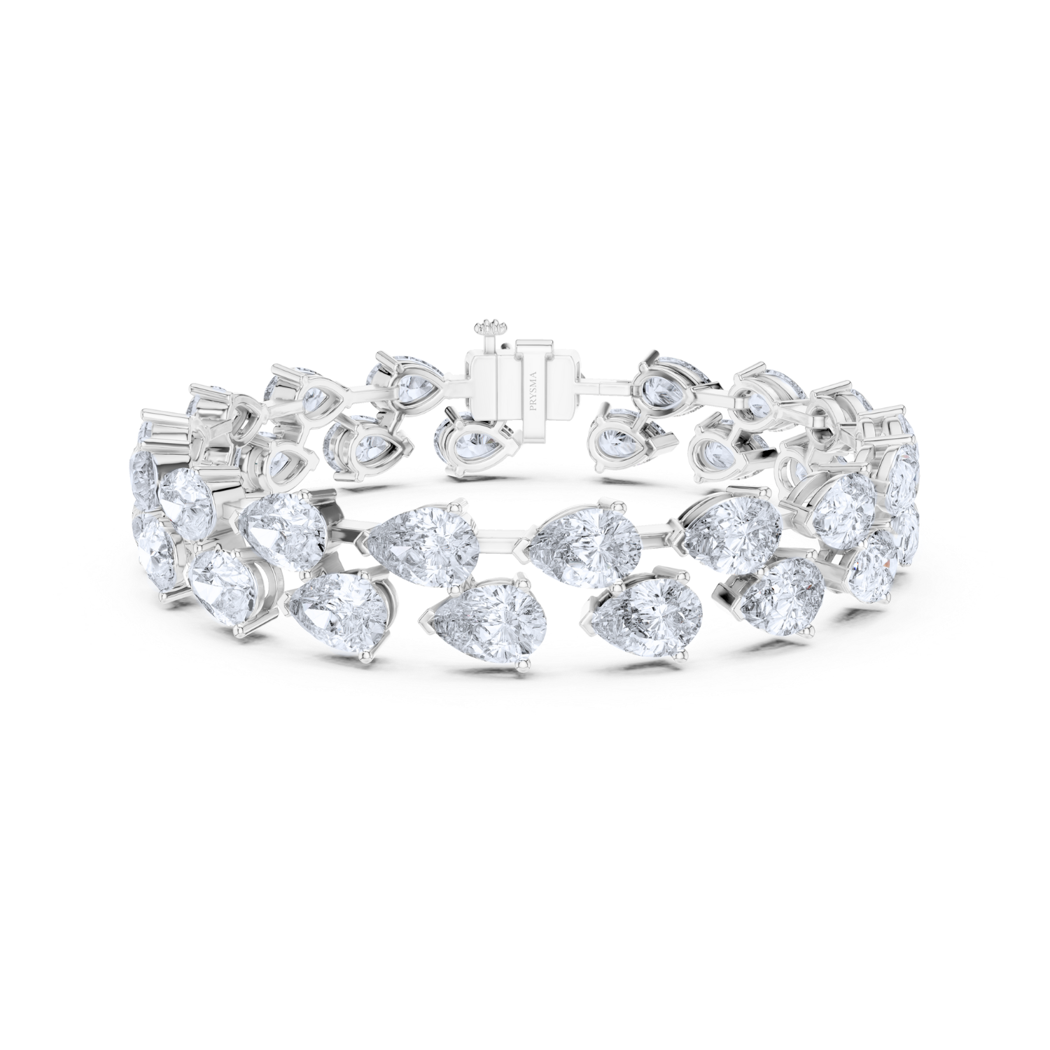 Luxe Pear Diamond Eternity Bracelet