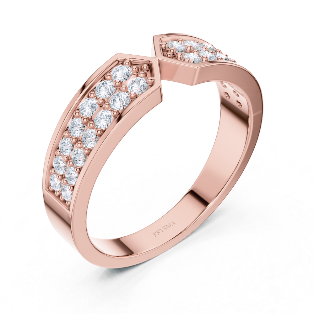 Radiance V-Curve Diamond Ring