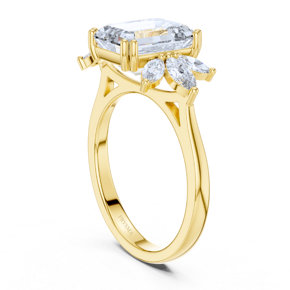Diamond Blossom Crown Ring