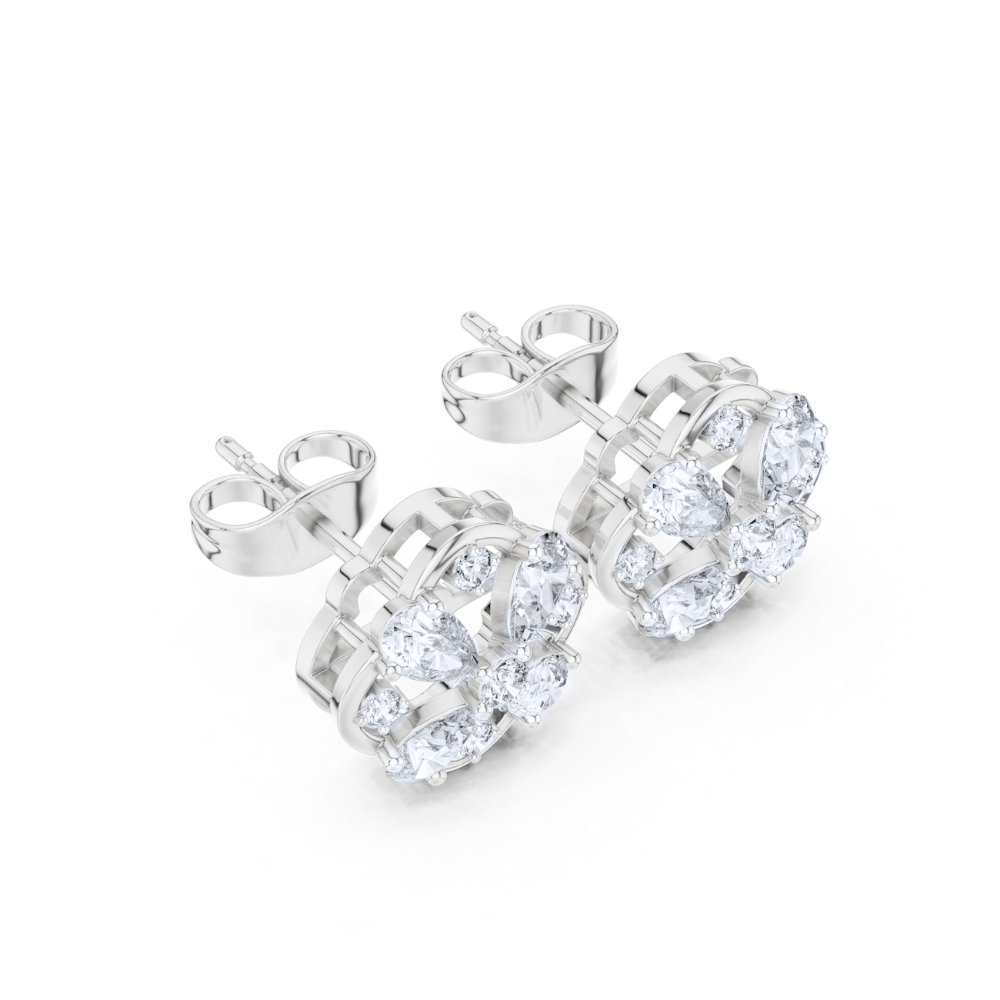 Teardrop Harmony Diamond Studs