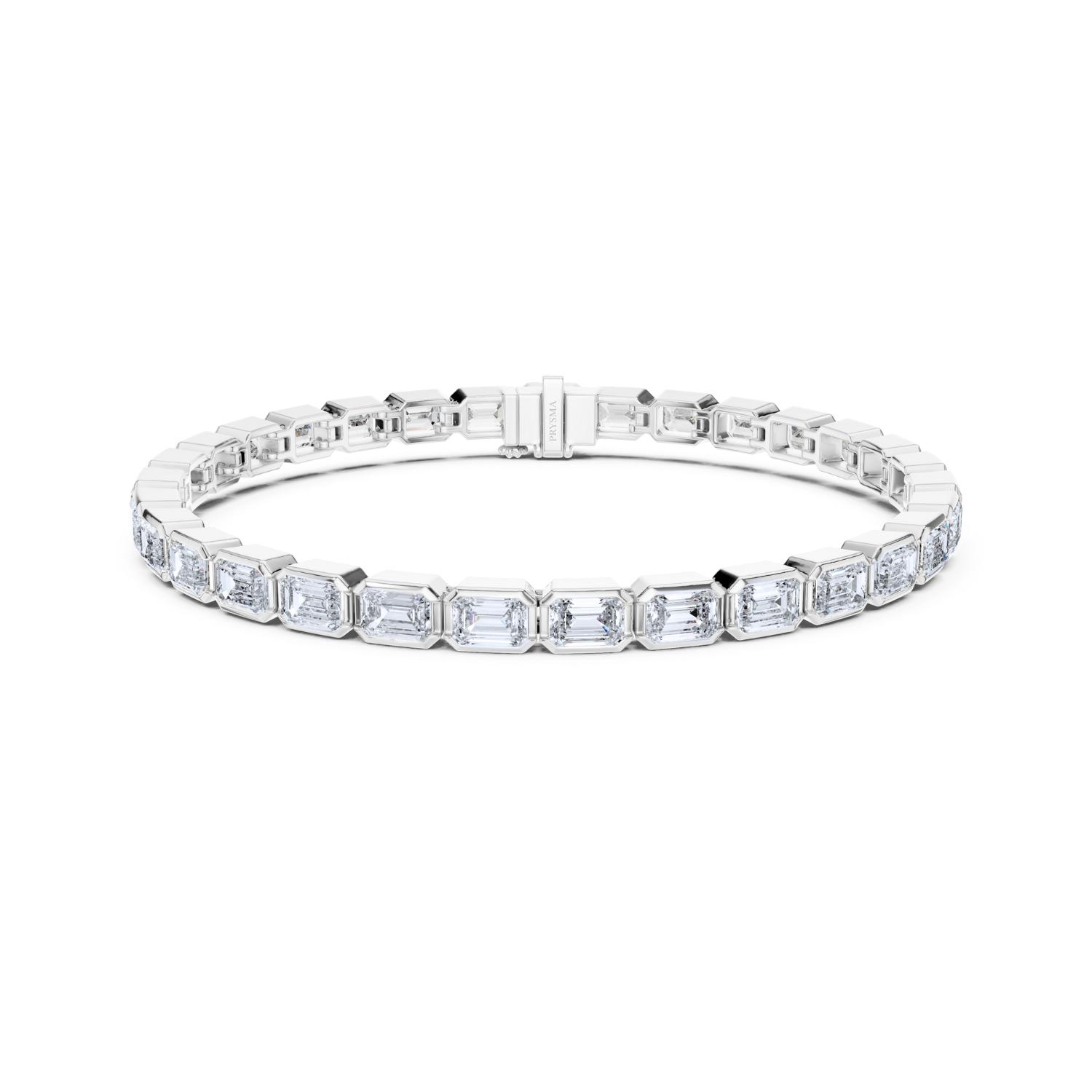 Emerald-Cut Diamond Tennis Bracelet