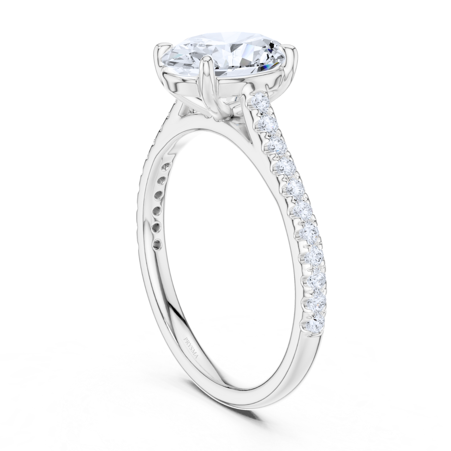 Oval-Cut Solitaire Diamond Ring