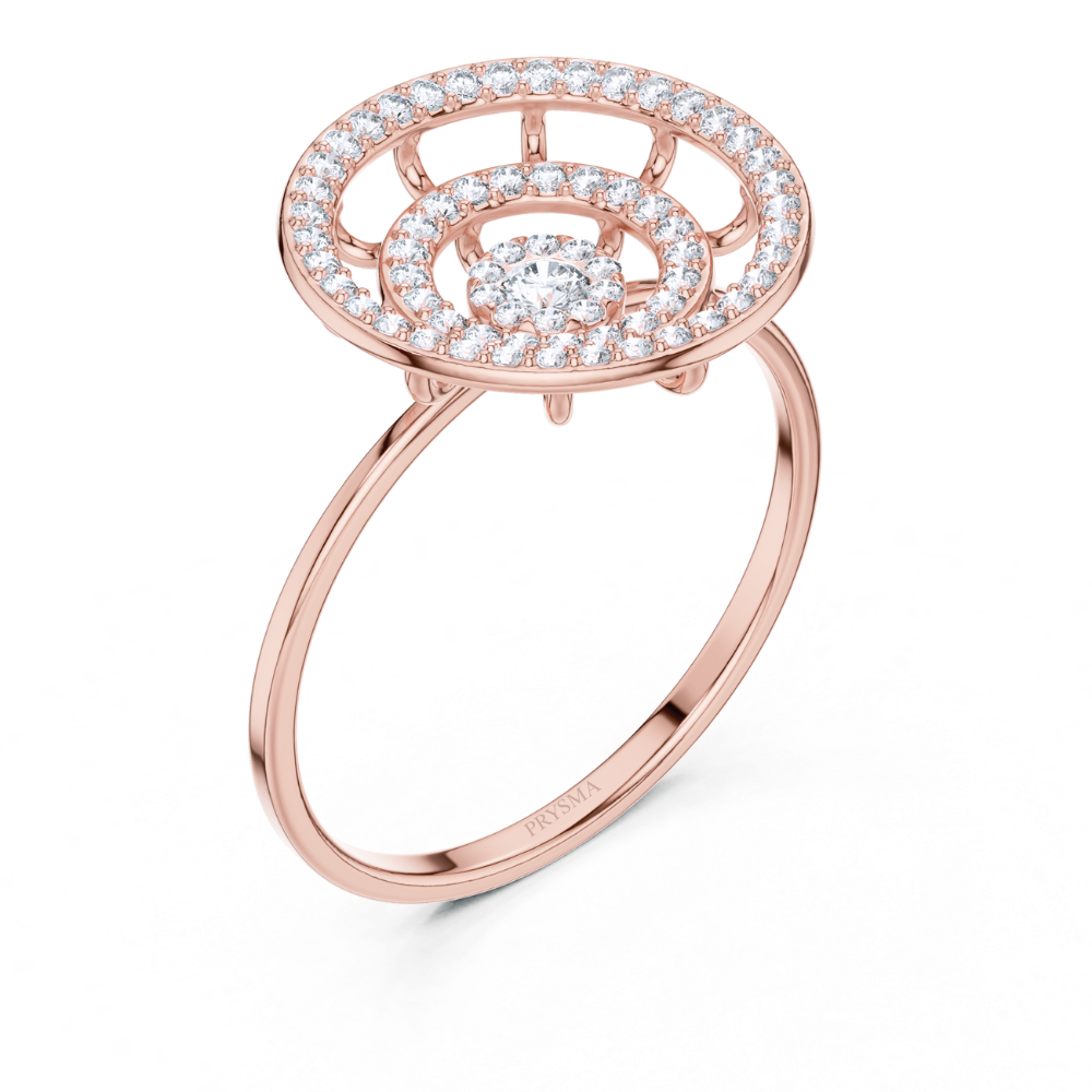 Celestial Halo Diamond Ring