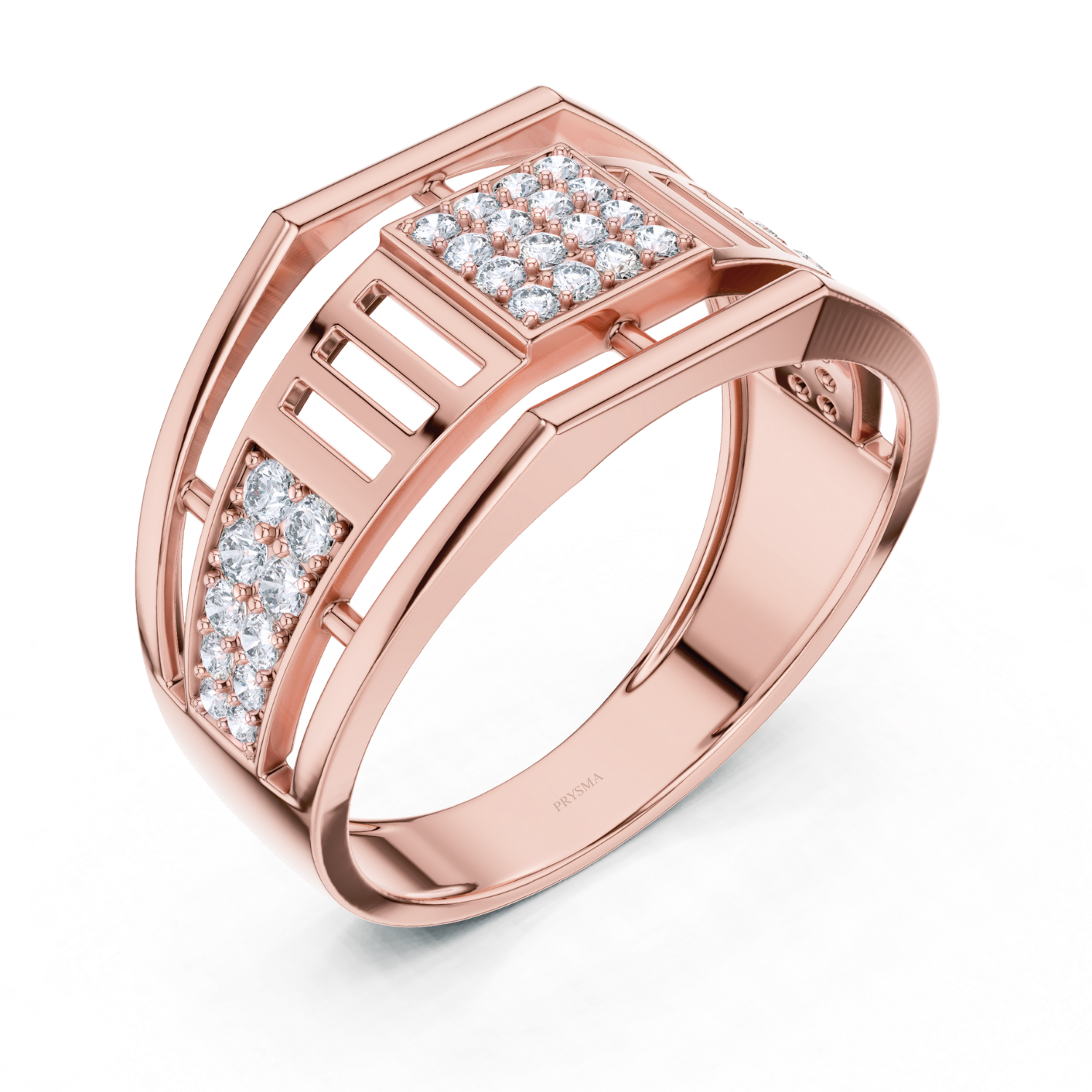 Geometric Diamond Band
