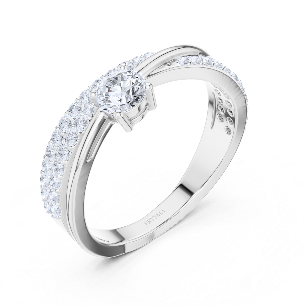 Radiant Embrace Solitaire Ring