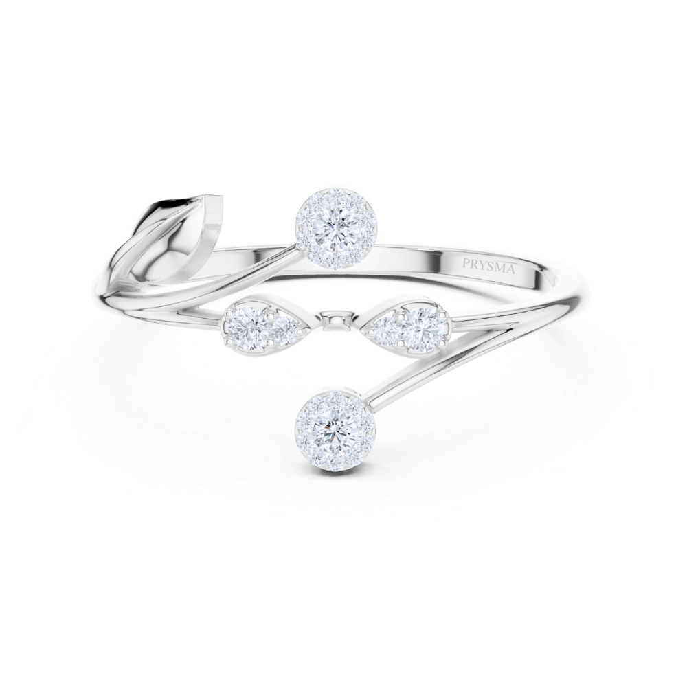 Sparkling Vine Wrap Ring