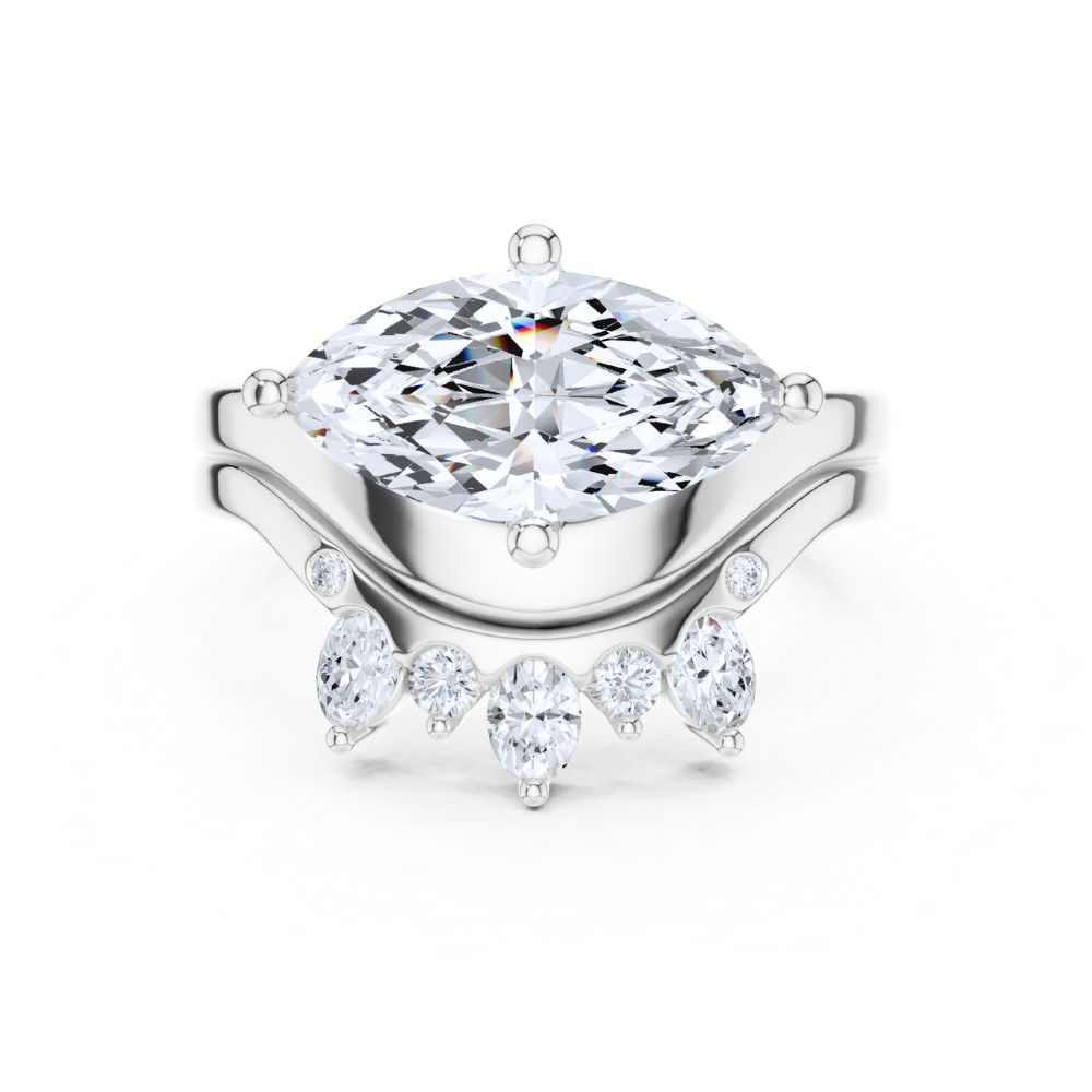 Aurora Crown Duet Ring
