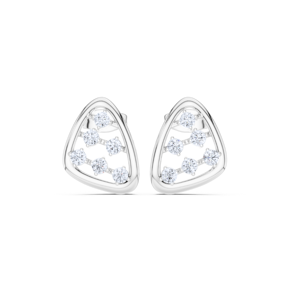 Radiant Geo Diamond Studs
