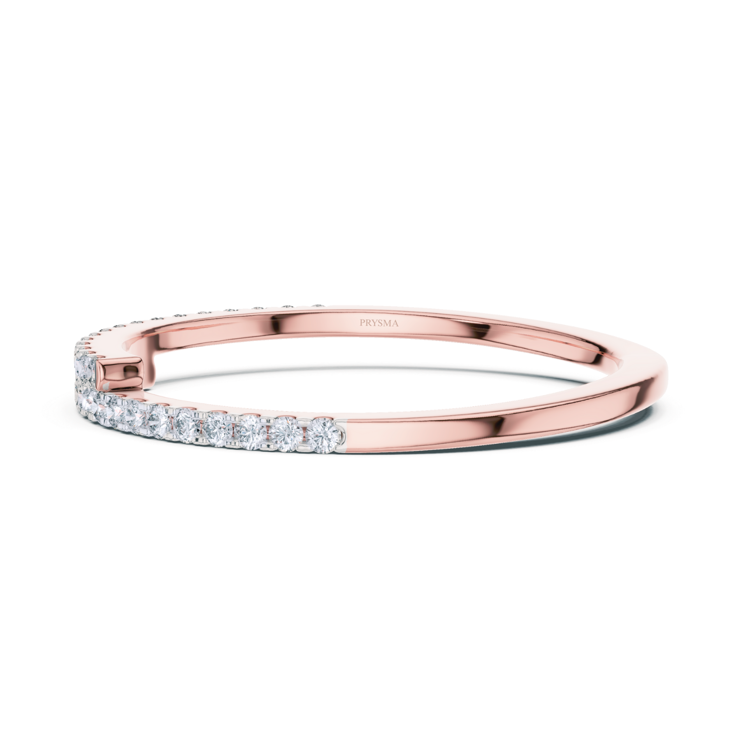 Modern Pave Diamond Open Ring