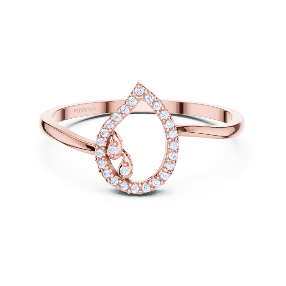 Dewdrop Elegance Diamond Ring