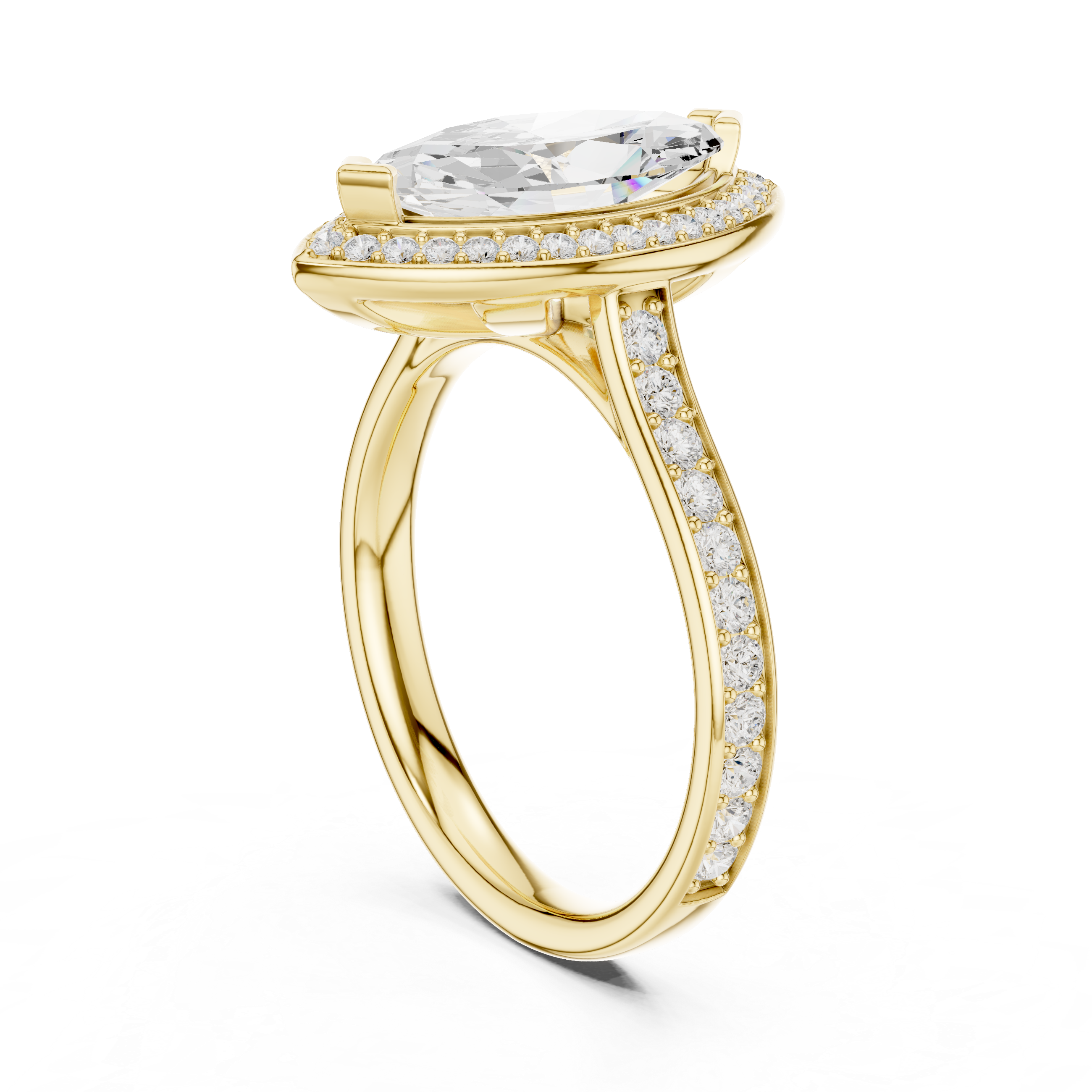 Majestic Marquise Halo Ring