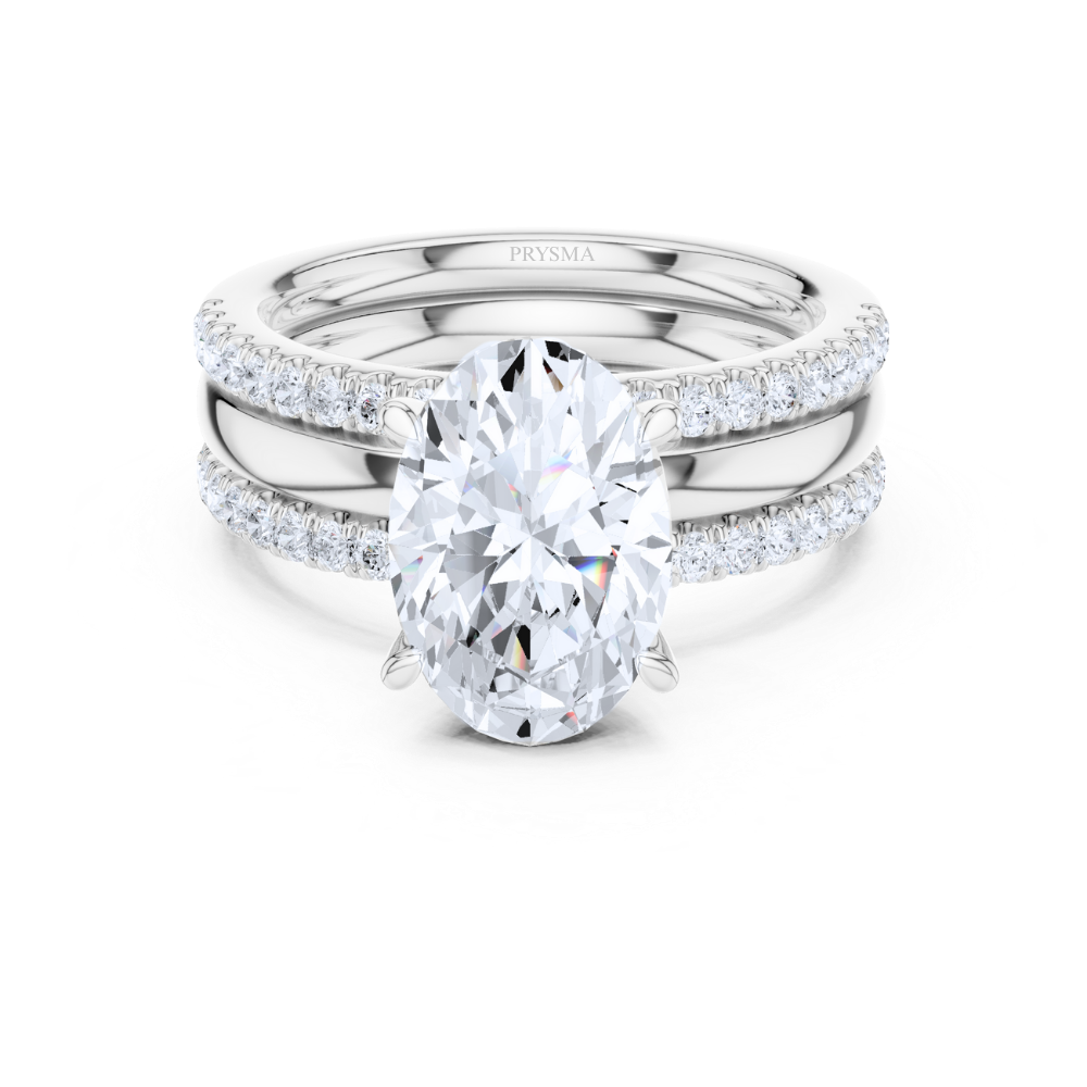 Eternal Oval Elegance Bridal Ring