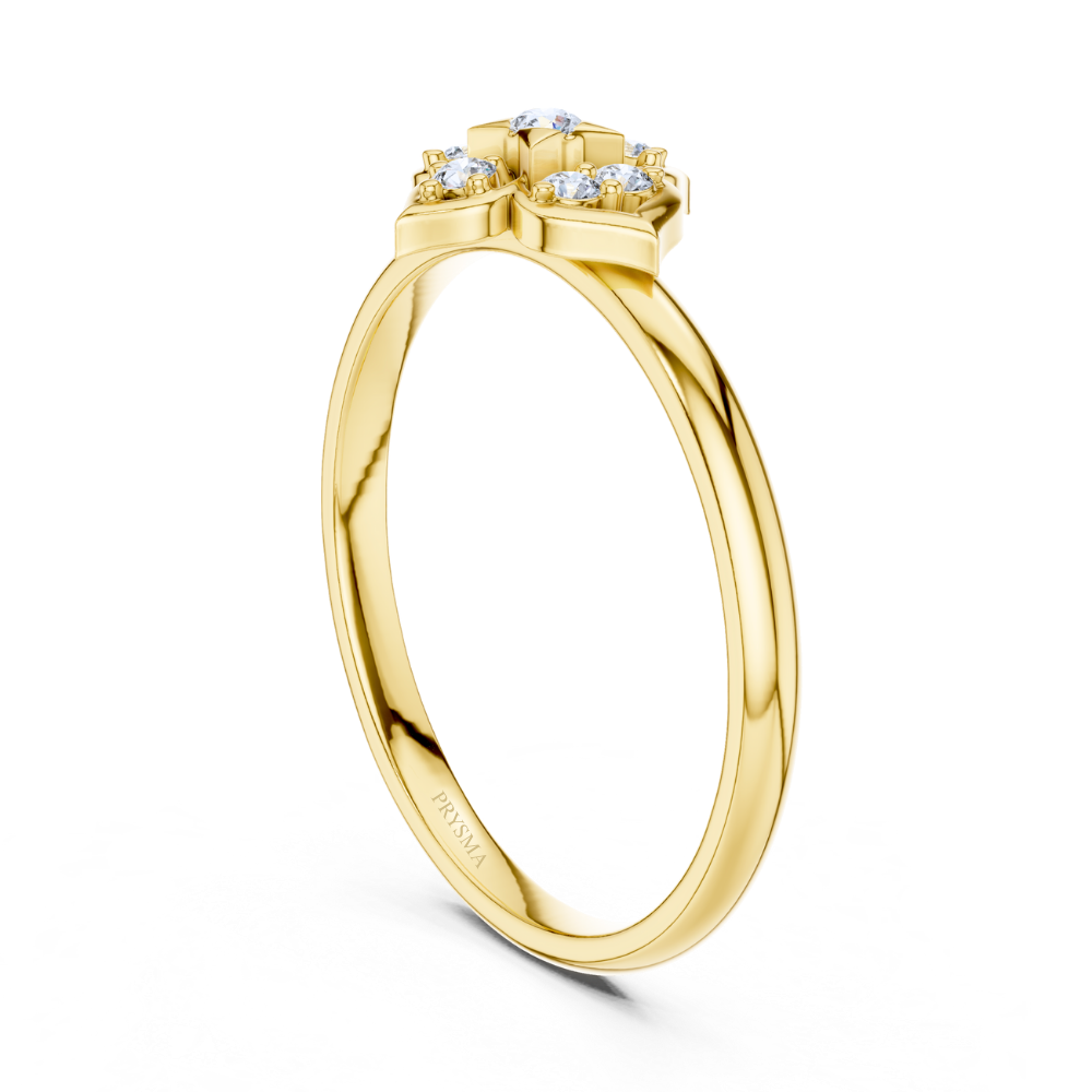Petal Prism Diamond Ring