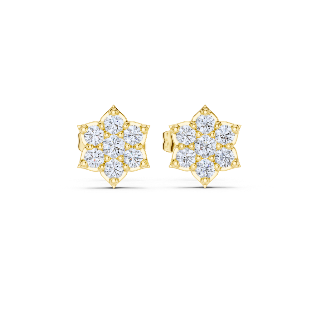Celeste Diamond Bloom Studs
