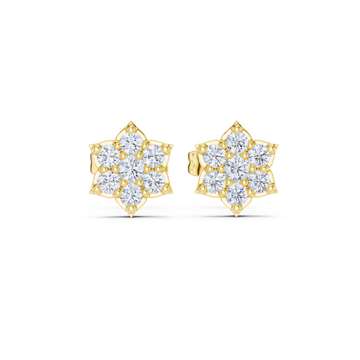 Celeste Diamond Bloom Studs