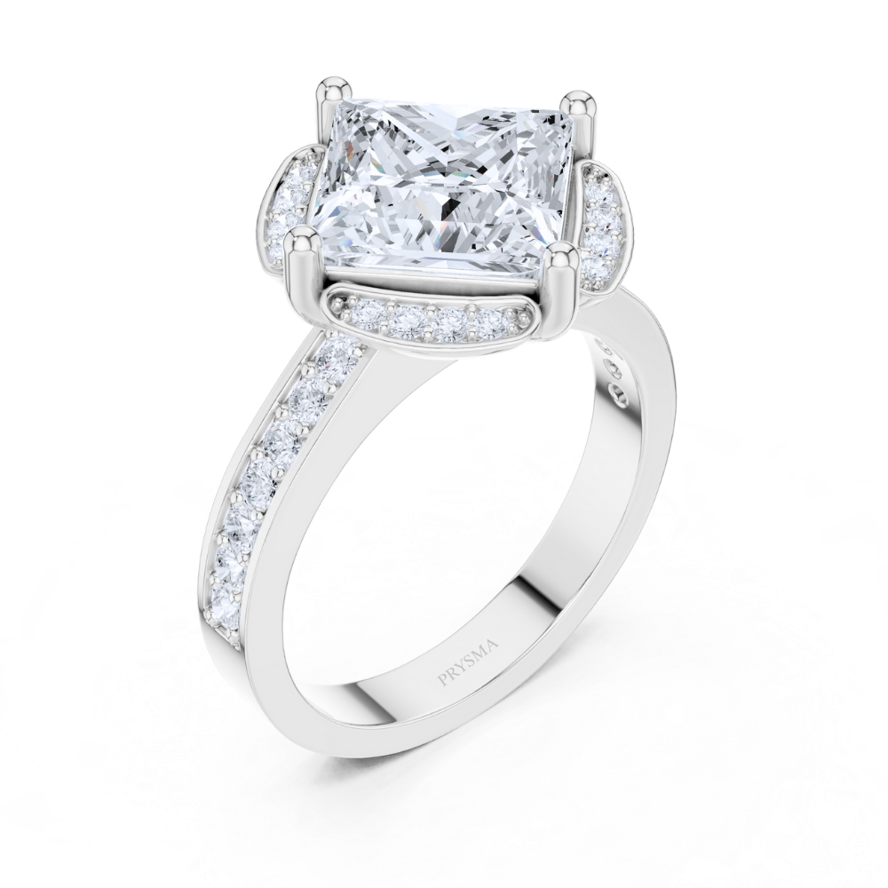Regal Radiance Princess-Cut Ring