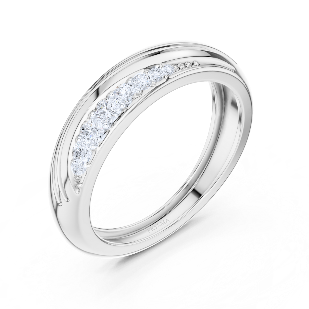 Golden Wave Diamond Ring