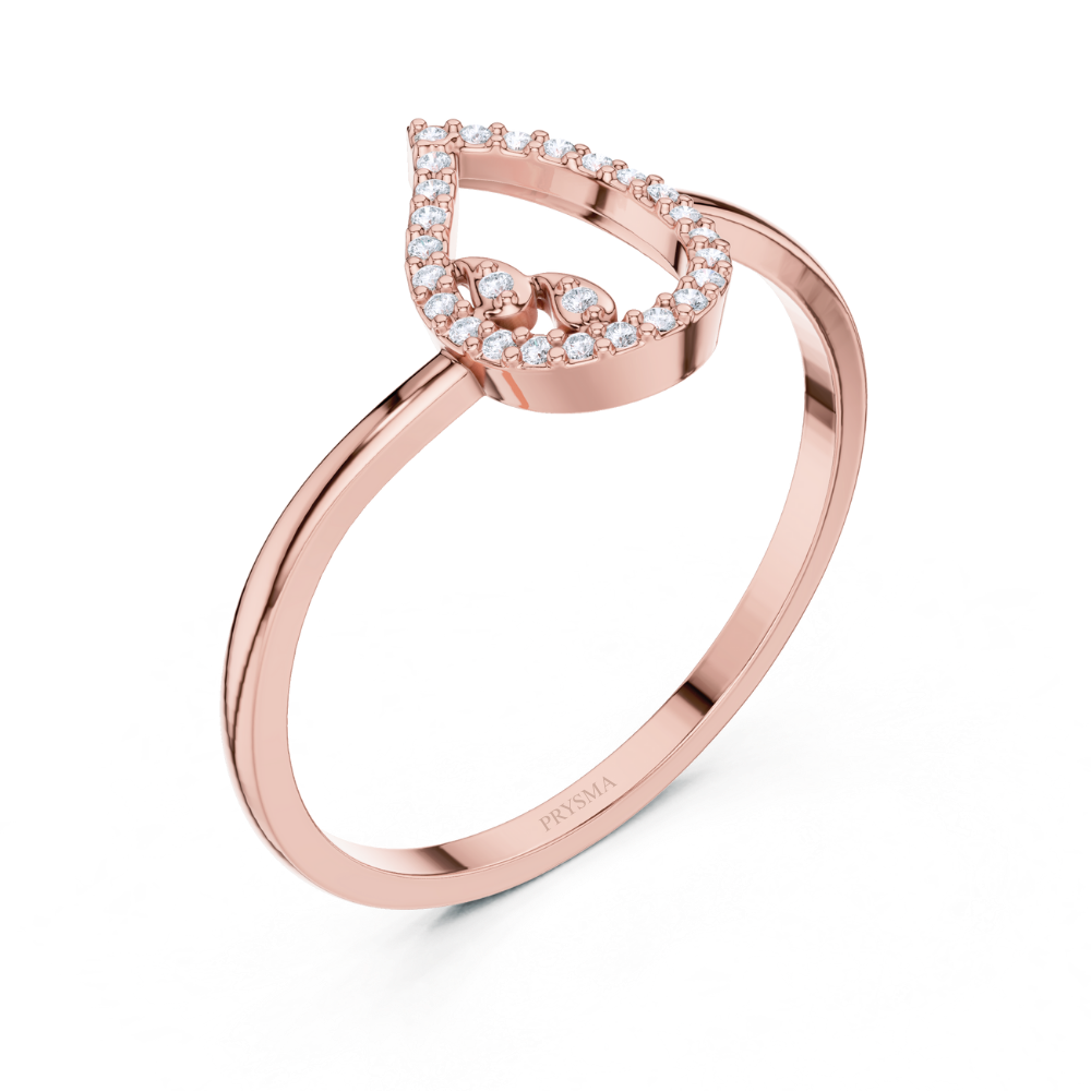 Dewdrop Elegance Diamond Ring