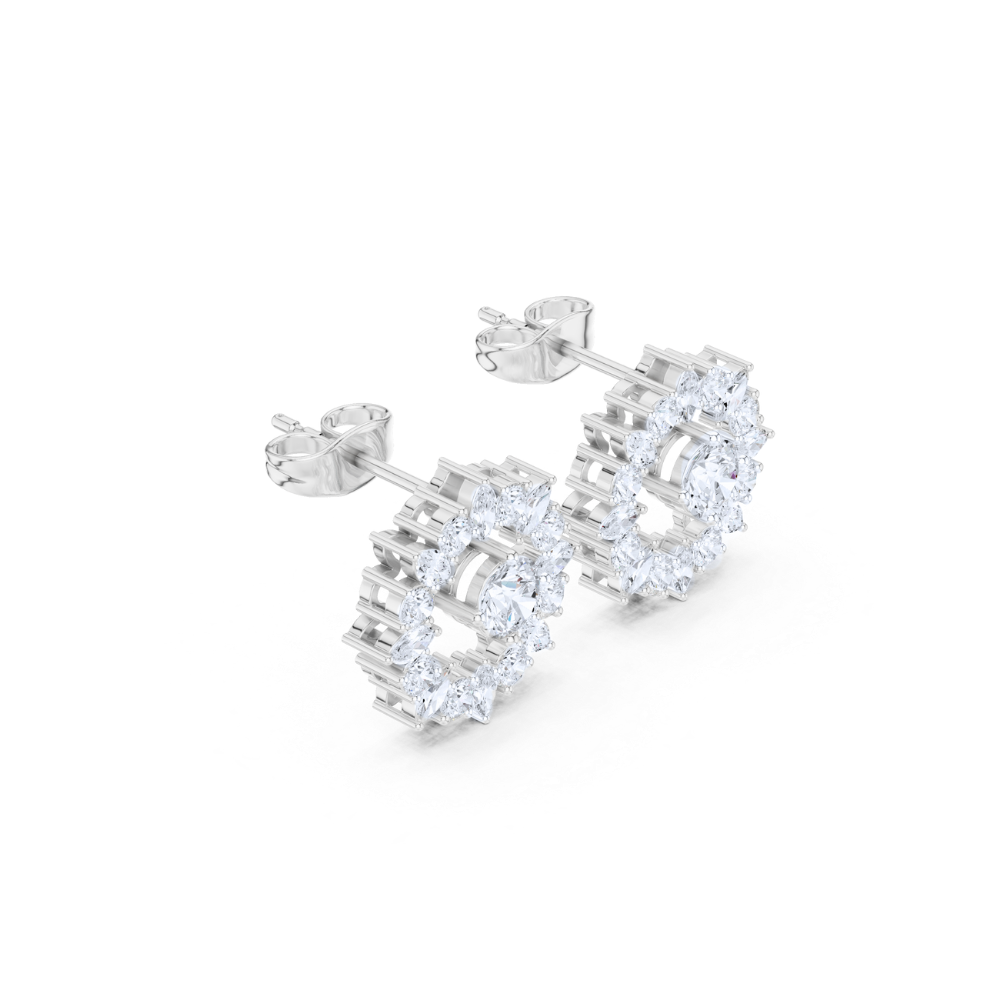Eternal Radiance Diamond Halo Studs