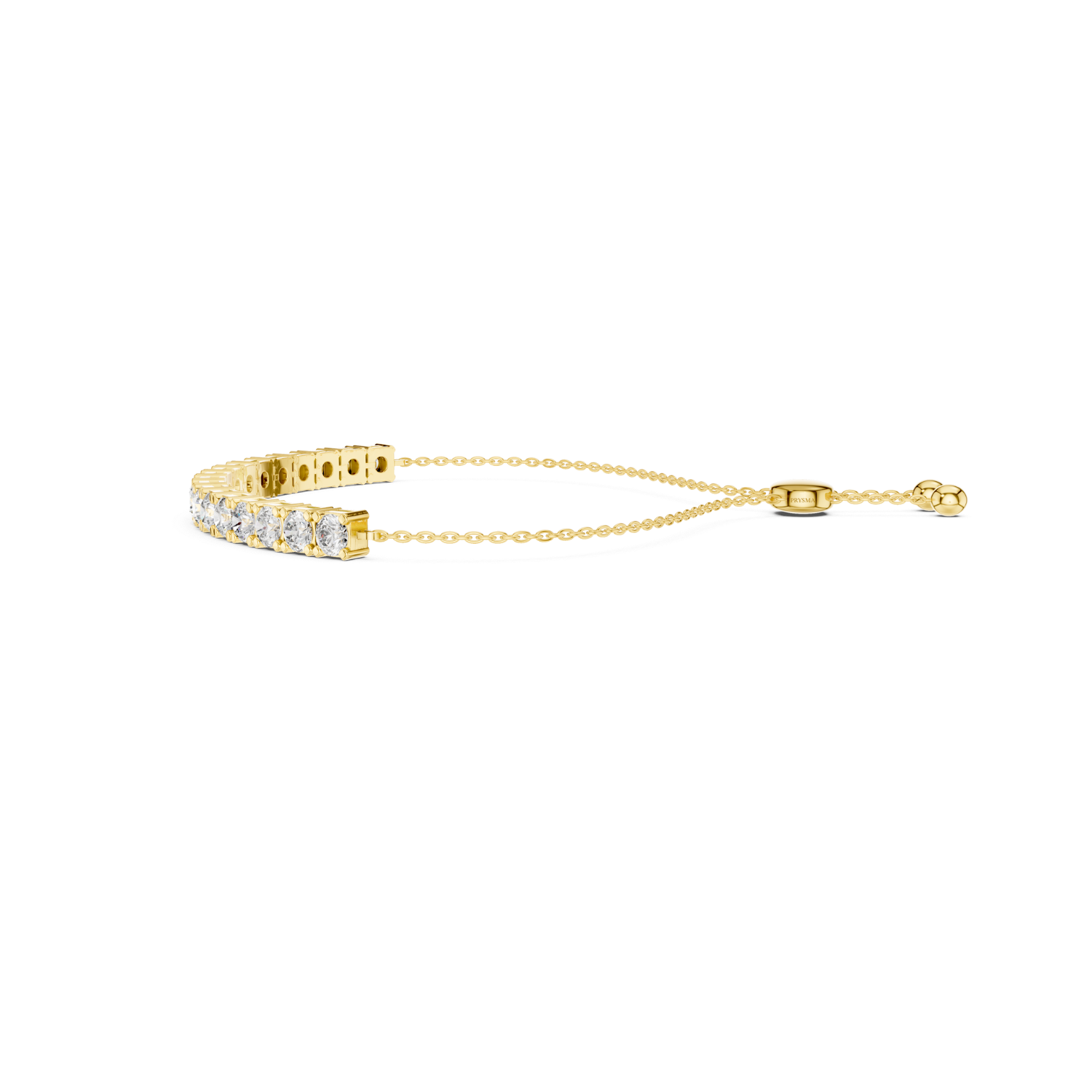 Adjustable Diamond Tennis Slider Bracelet