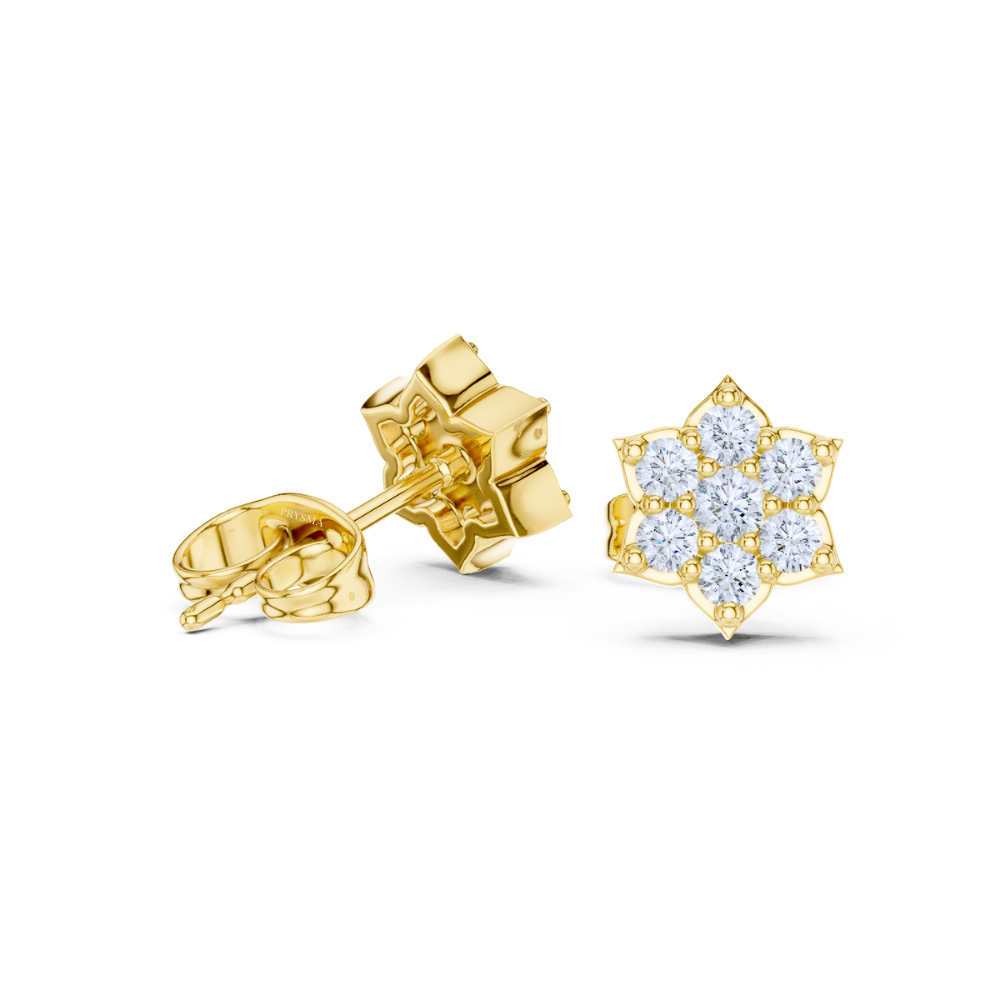 Celeste Diamond Bloom Studs