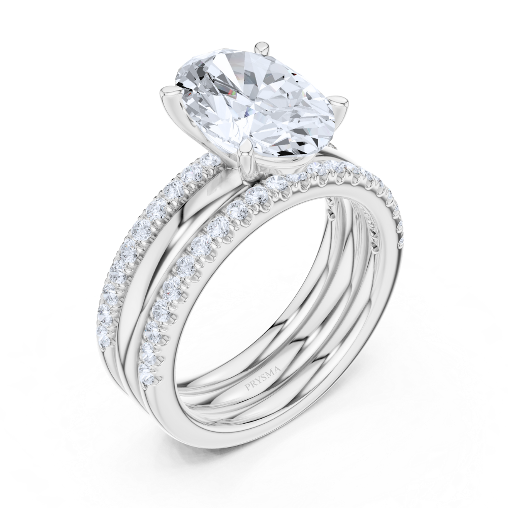 Eternal Oval Elegance Bridal Ring