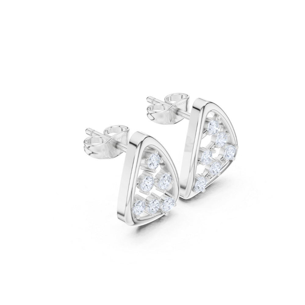 Radiant Geo Diamond Studs
