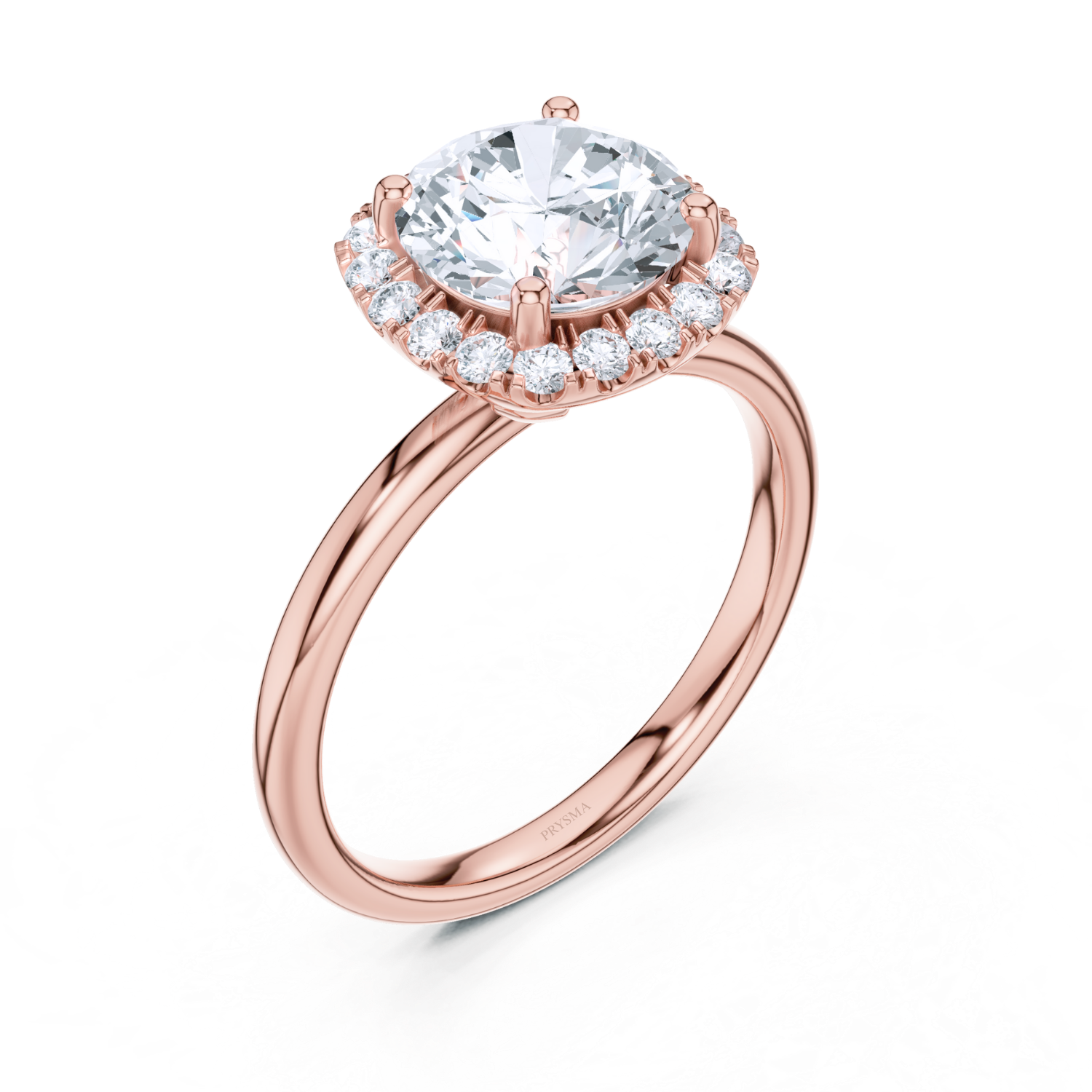 Classic Halo Diamond Ring