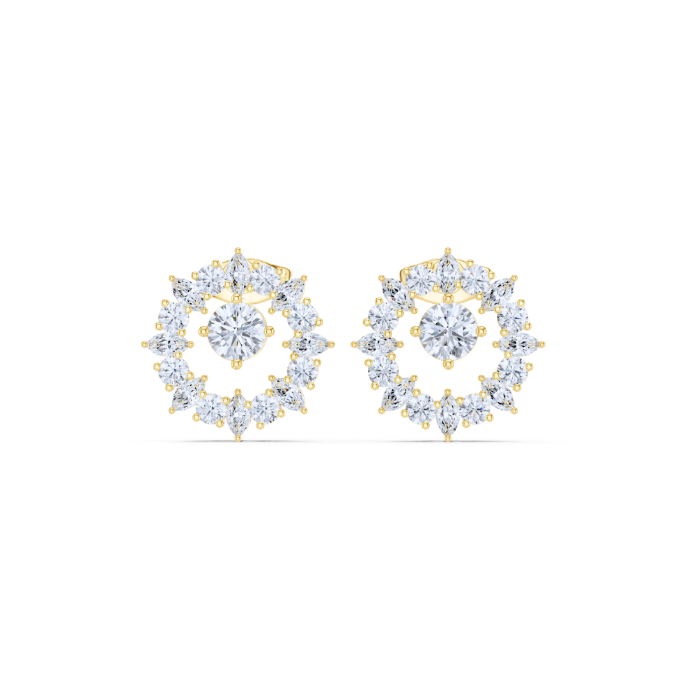 Eternal Radiance Diamond Halo Studs