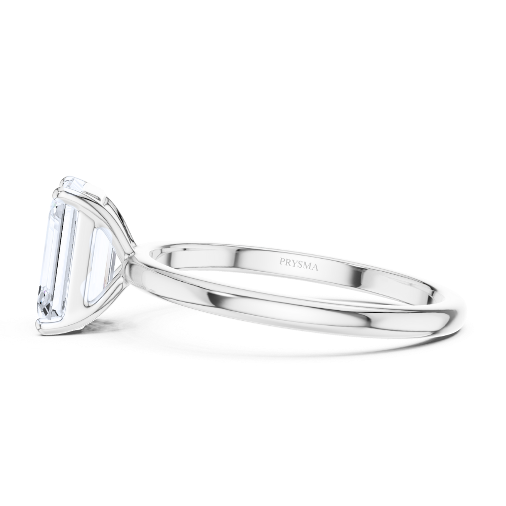 Regal Emerald-Cut Solitaire Ring