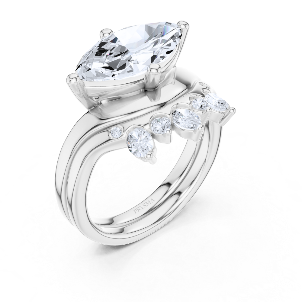 Aurora Crown Duet Ring