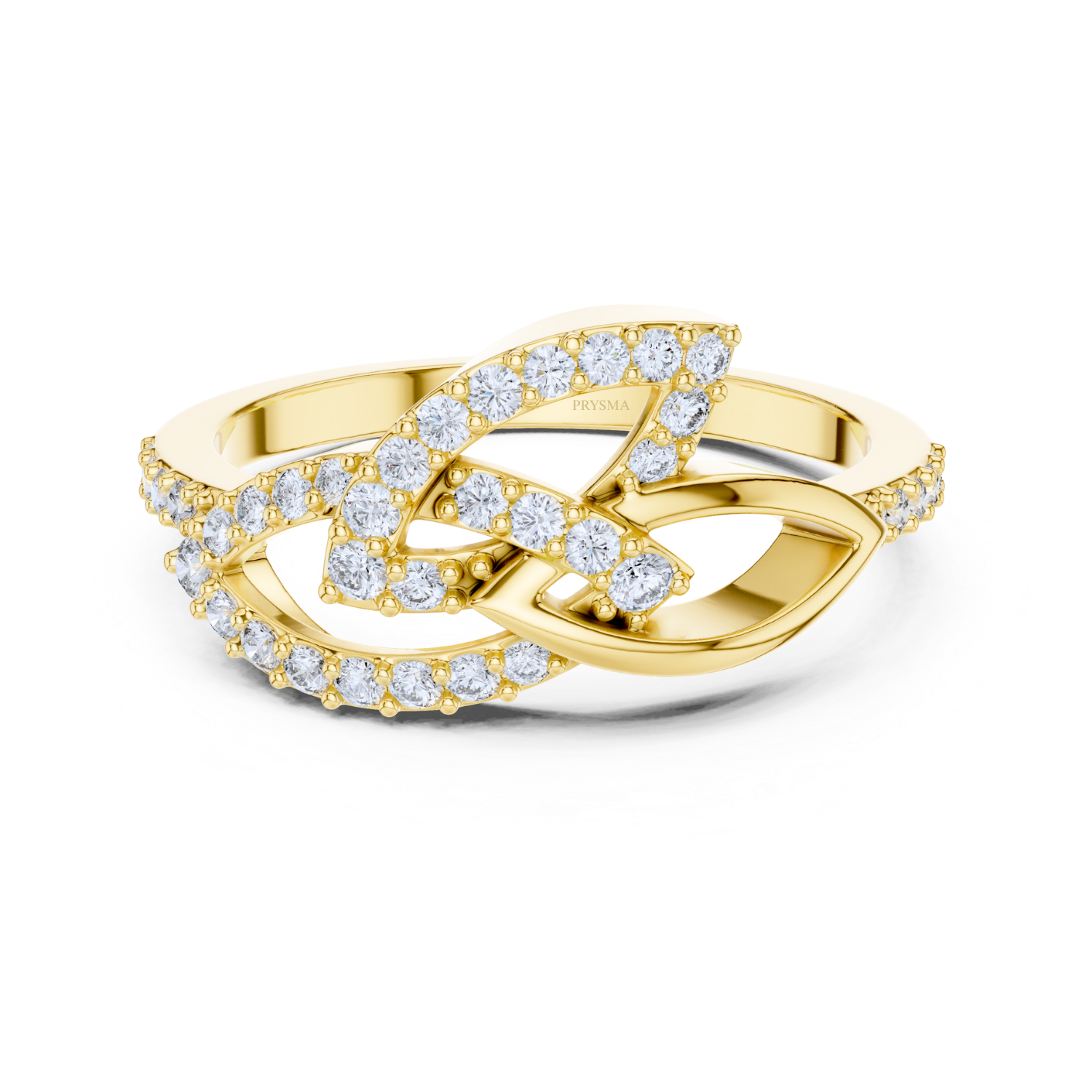 Twisted Harmony Diamond Ring