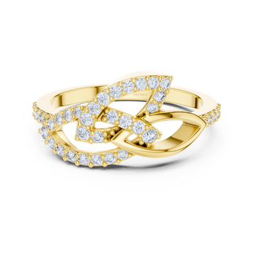 Twisted Harmony Diamond Ring